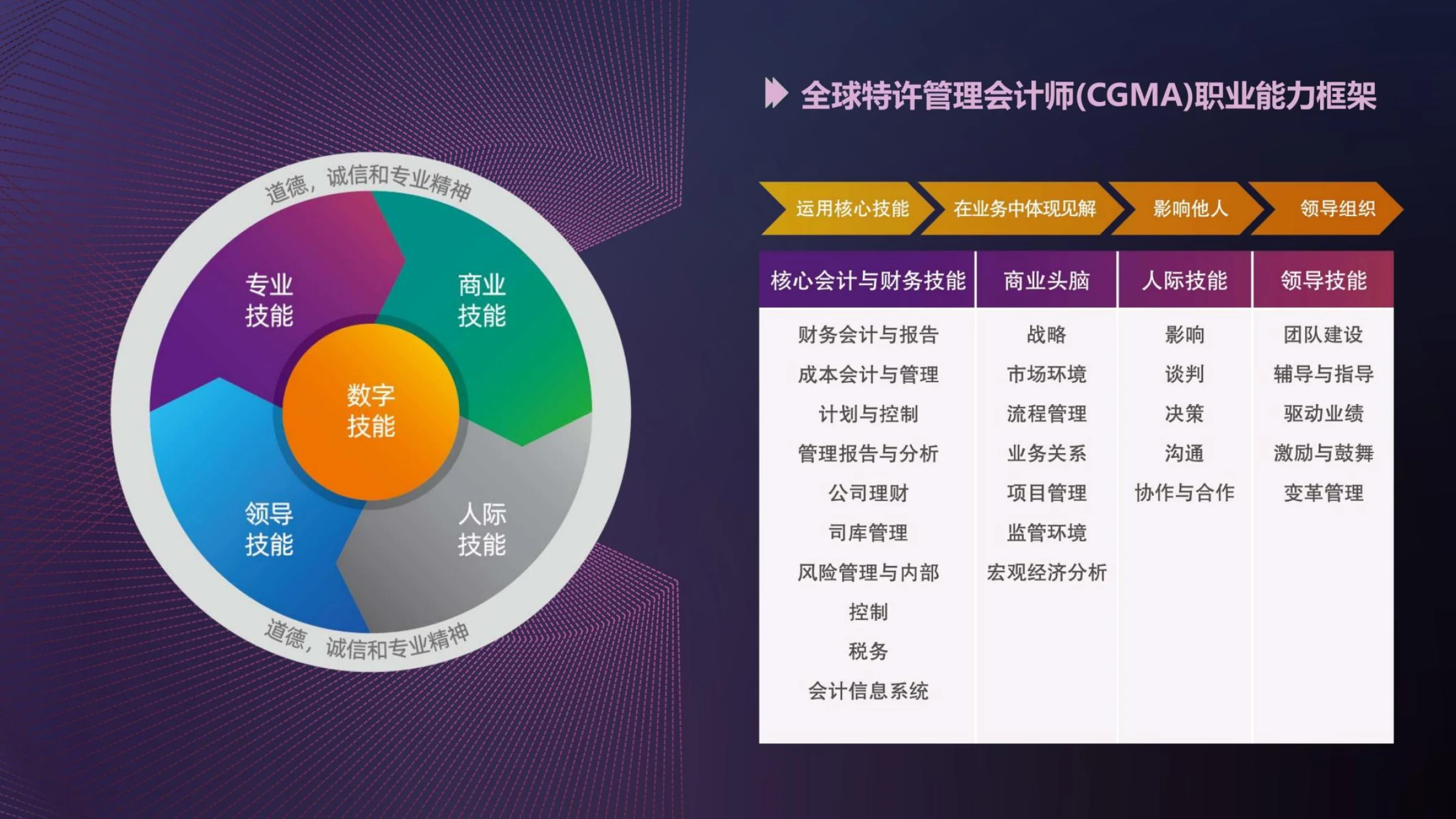 全球特许管理会计师职业能力框架
